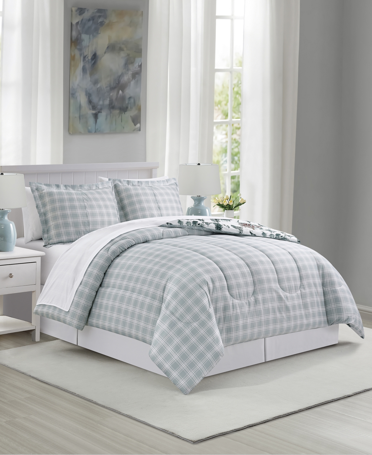 Sunham Winter Forest 8-pc. Comforter Sets In White