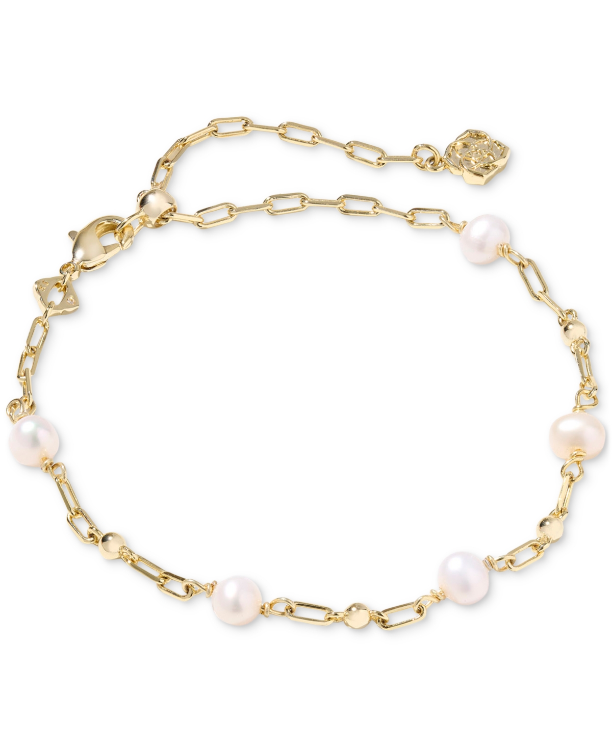 Kendra Scott Ashton Delicate Chain Bracelet In White