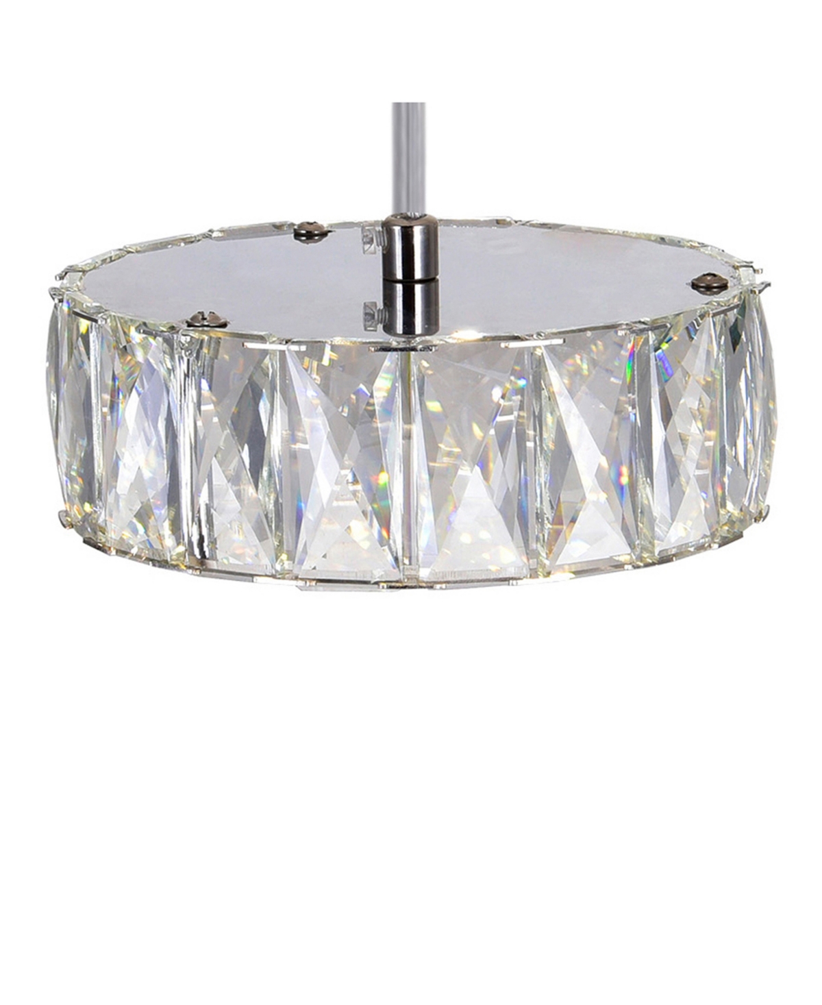 Cwi Lighting 4" Metal Milan Led Mini Pendant In Silver