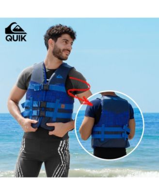 USCG Approved Men's Life Vest, Light-Weight EPE Foam and Drain Holes