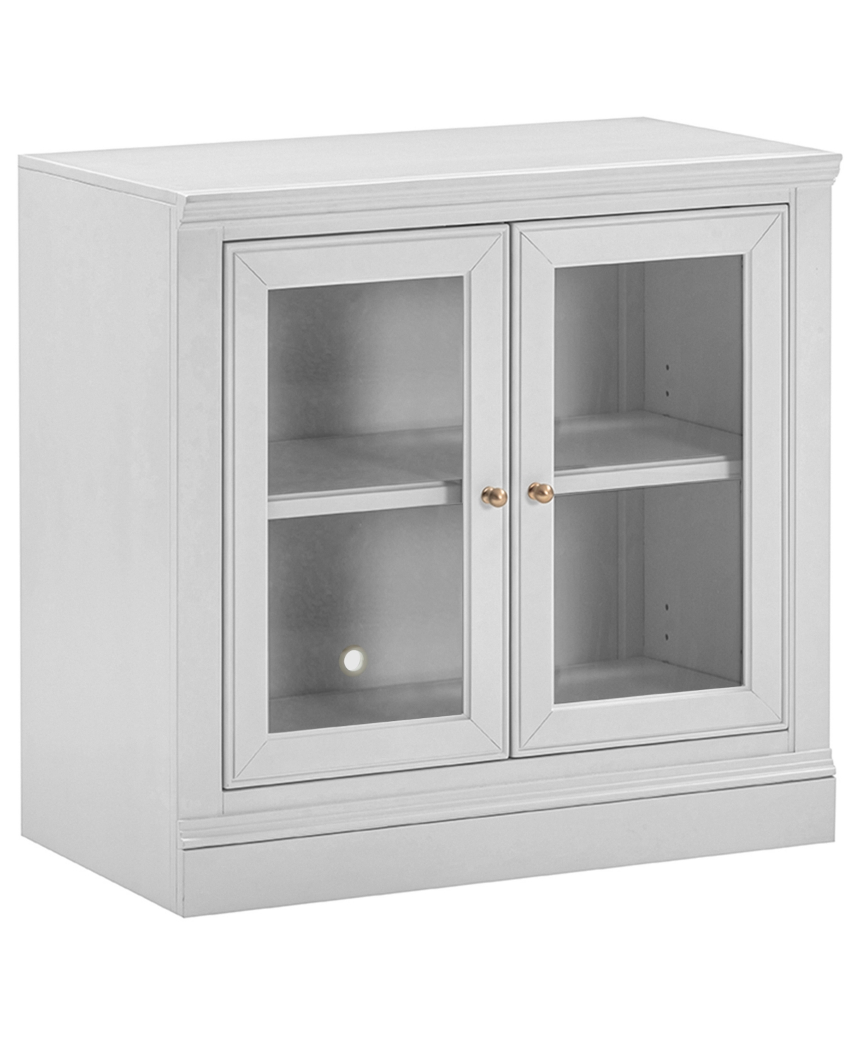 Macy's Furniture 31" Wooden Amren 2 Door Base Console Table In White