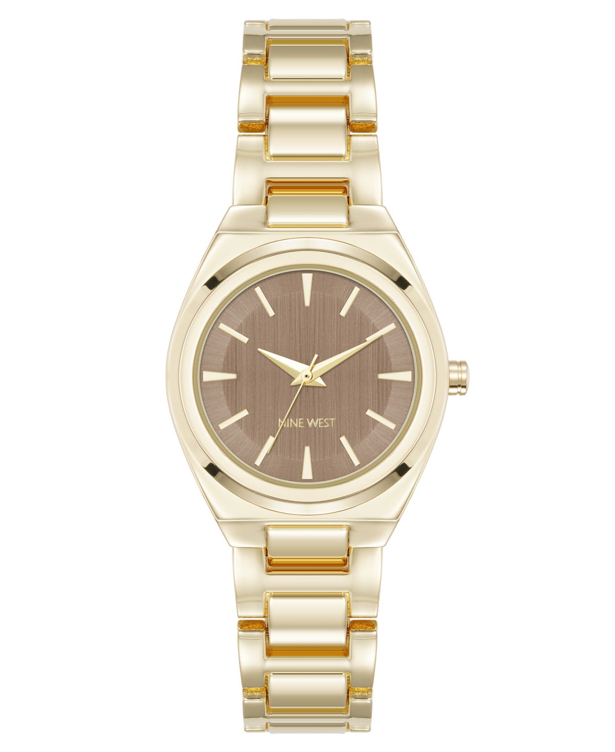 Женские кварцевые минималистичные часы из коричневого и золотистого металлических сплавов, 30 мм