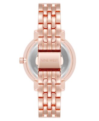 Women's Quartz Premium Rose Gold-Tone Metal Alloy Watch, 35mm