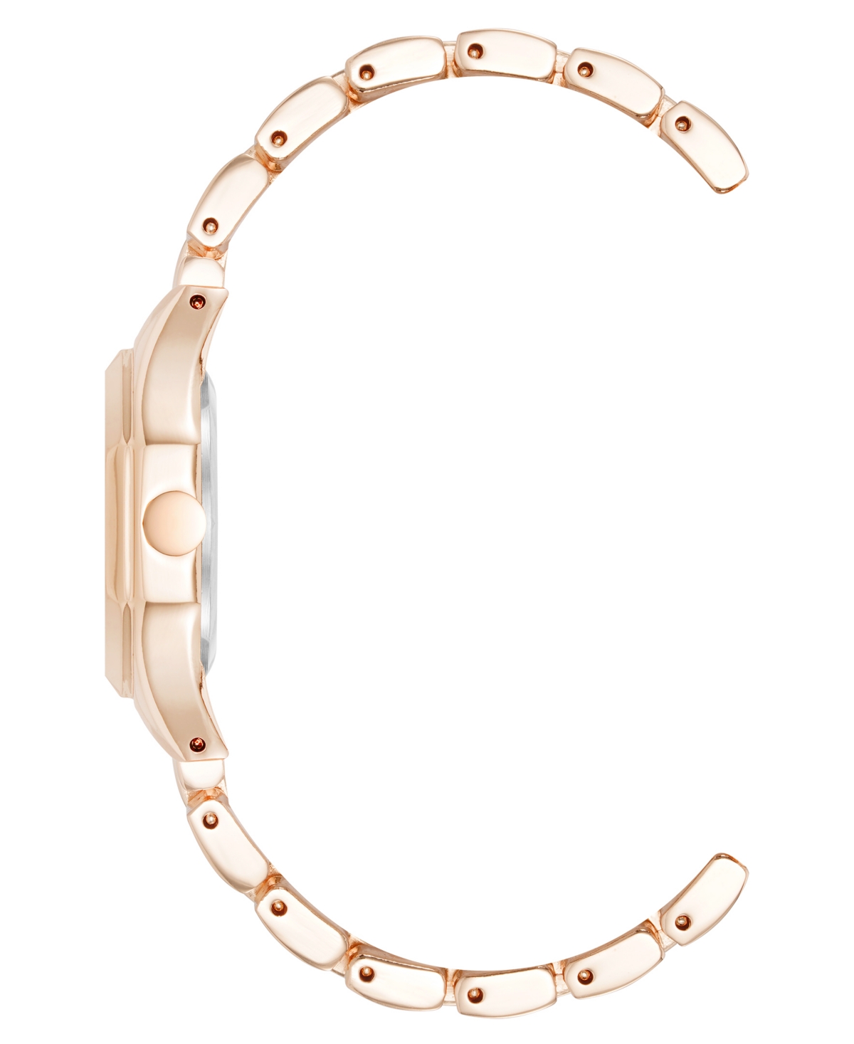 Anne Klein Women's Quartz Exquisite Rose Gold-tone Metal Alloy Watch, 28mm In Pink
