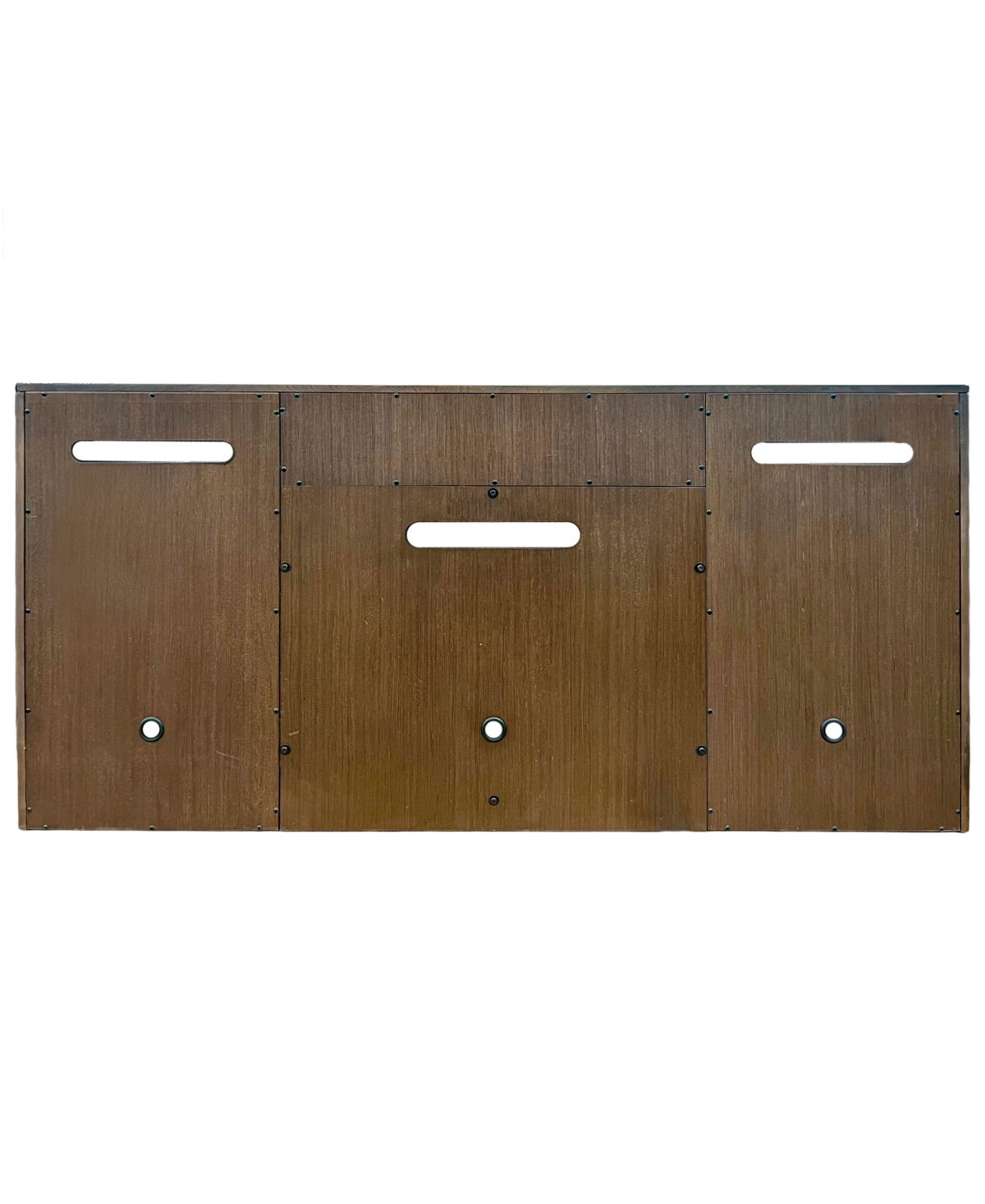 Macy's Furniture 65" Wooden Amren 2 Doors Console Table In Brown