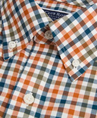 Men's Fashion Plaid Pattern Poplin Shirt, Macy's Exclusive