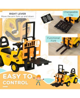 Sit and Scoot Ride-on Toy with Forklift Operation, for 3-4 Years Old
