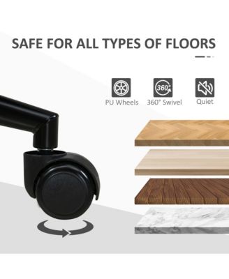 Velvet-Touch Mid-Back Armless Computer Office Task Chair Seat,