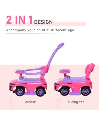 3 in 1 Push Car, Sliding Car with Horn Music Light,