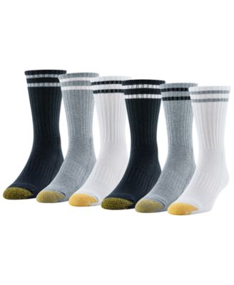 Men's 6-Pack Kensington Reinforced Toe Short Crew Socks