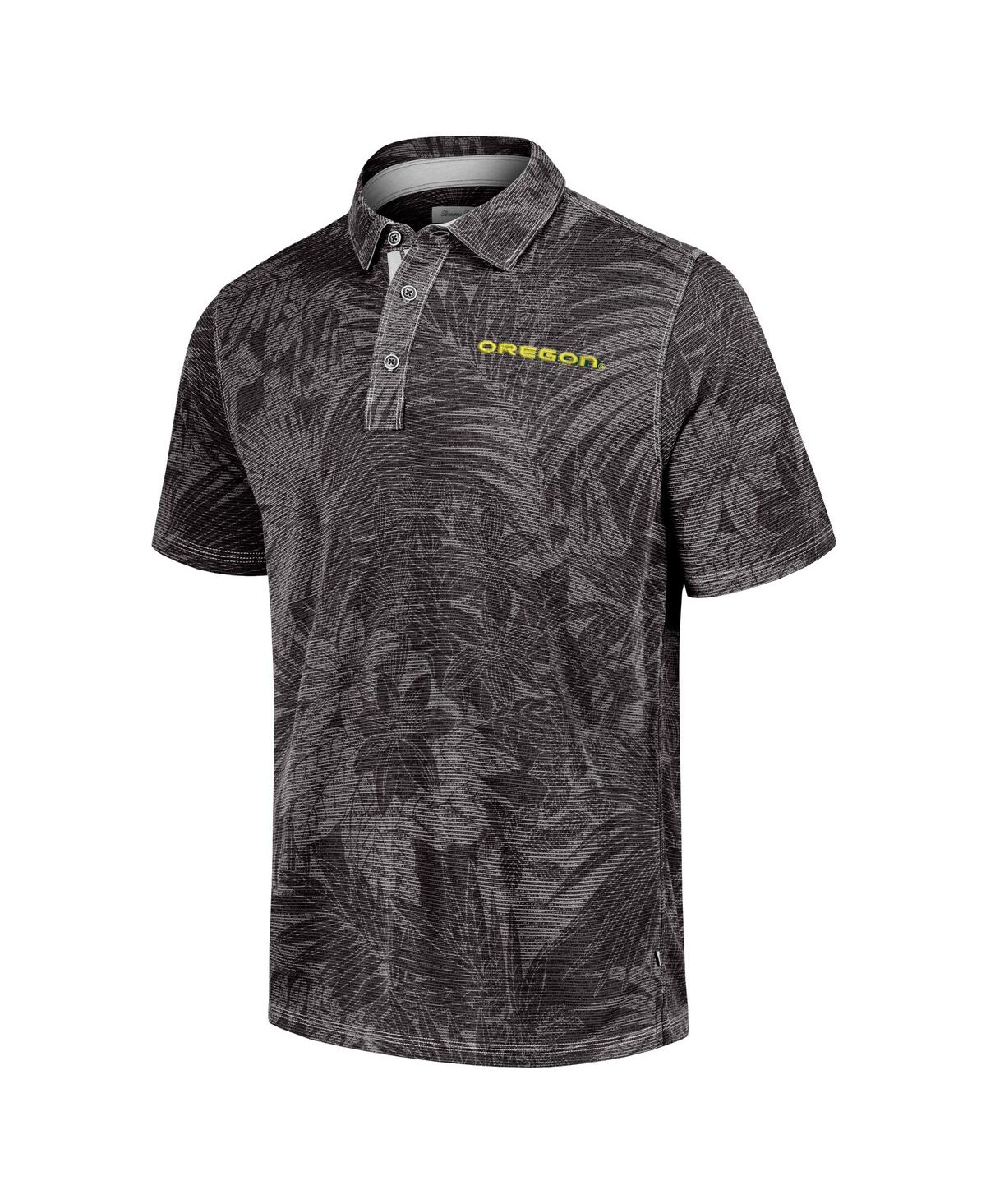 Tommy Bahama Men's Black Oregon Ducks Sport Santiago Paradise Polo Shirt In Black