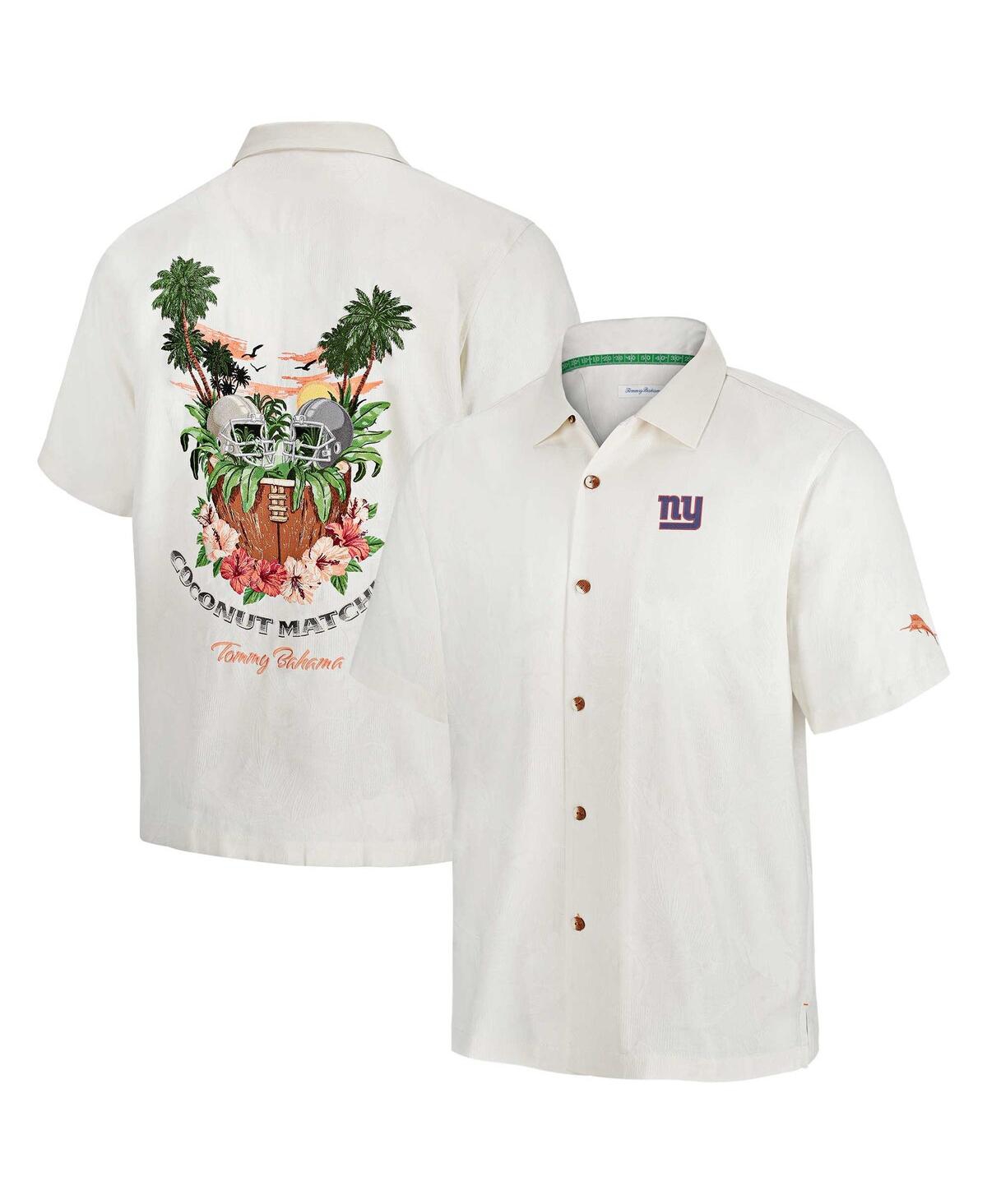Men's White New York Giants Coconut Matchup Camp Button-Up Shirt - White