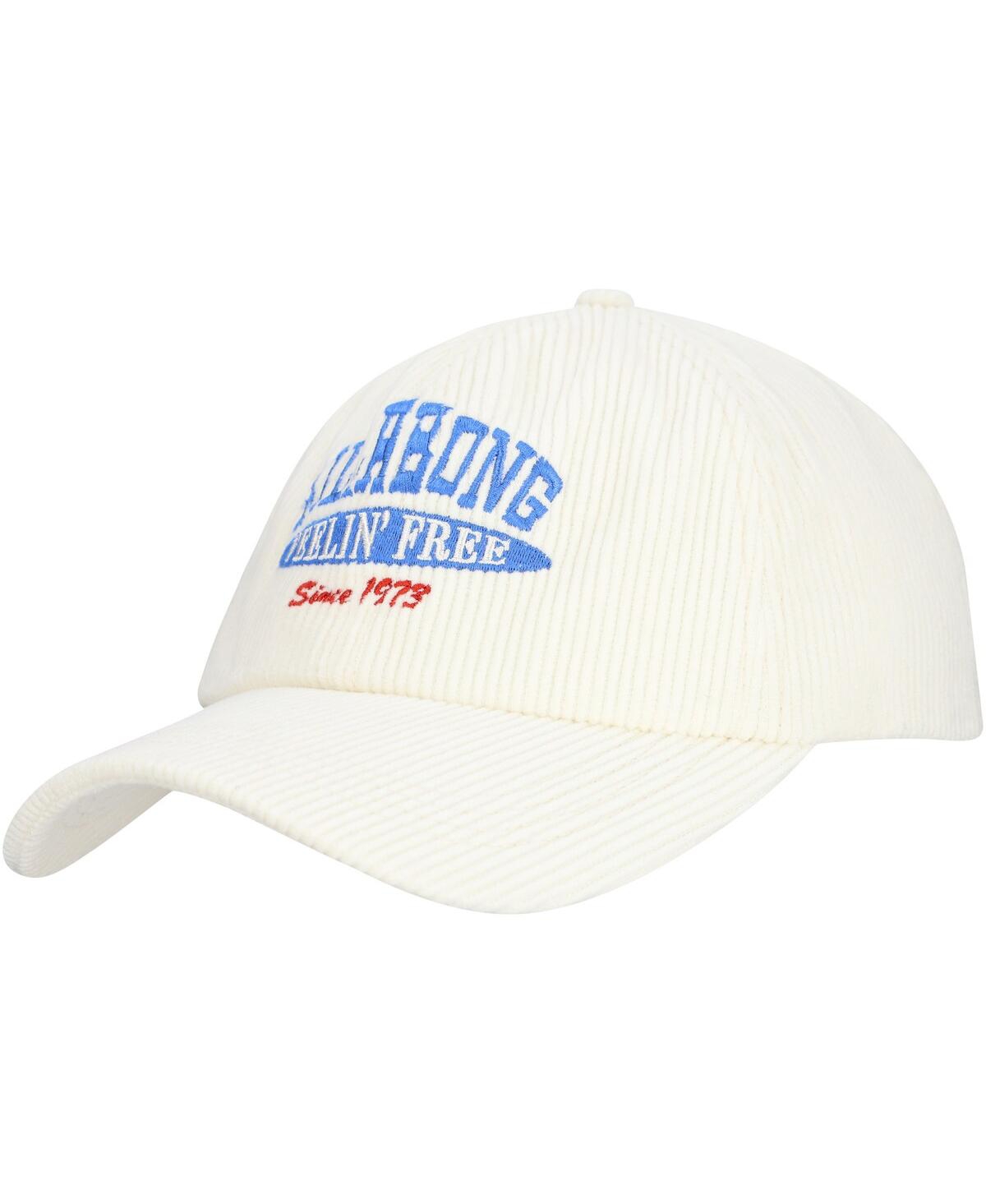 Women's White Dad Feelin Free Adjustable Hat - White