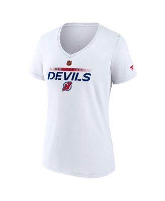 Women's White New Jersey Devils Special Edition V-Neck T-Shirt