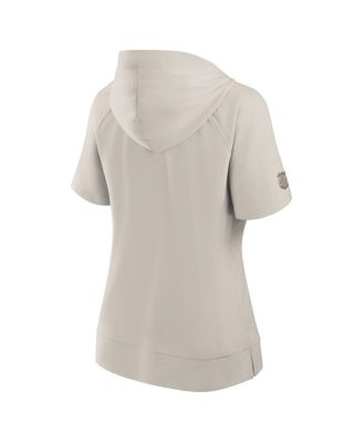 Women's Cream Pittsburgh Penguins Authentic Pro Road Fashion Top