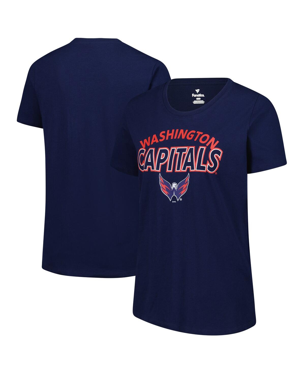Women's Navy Washington Capitals Risk T-Shirt - Navy