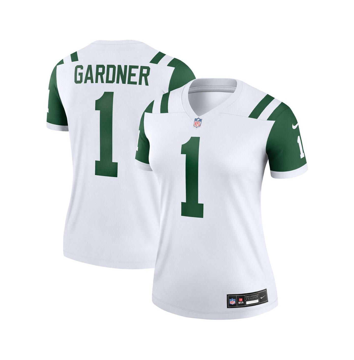 Женский топ Nike Ahmad Sauce Gardner Classic Alternate White New York Jets Alternate Legend Player Performance — фото 1