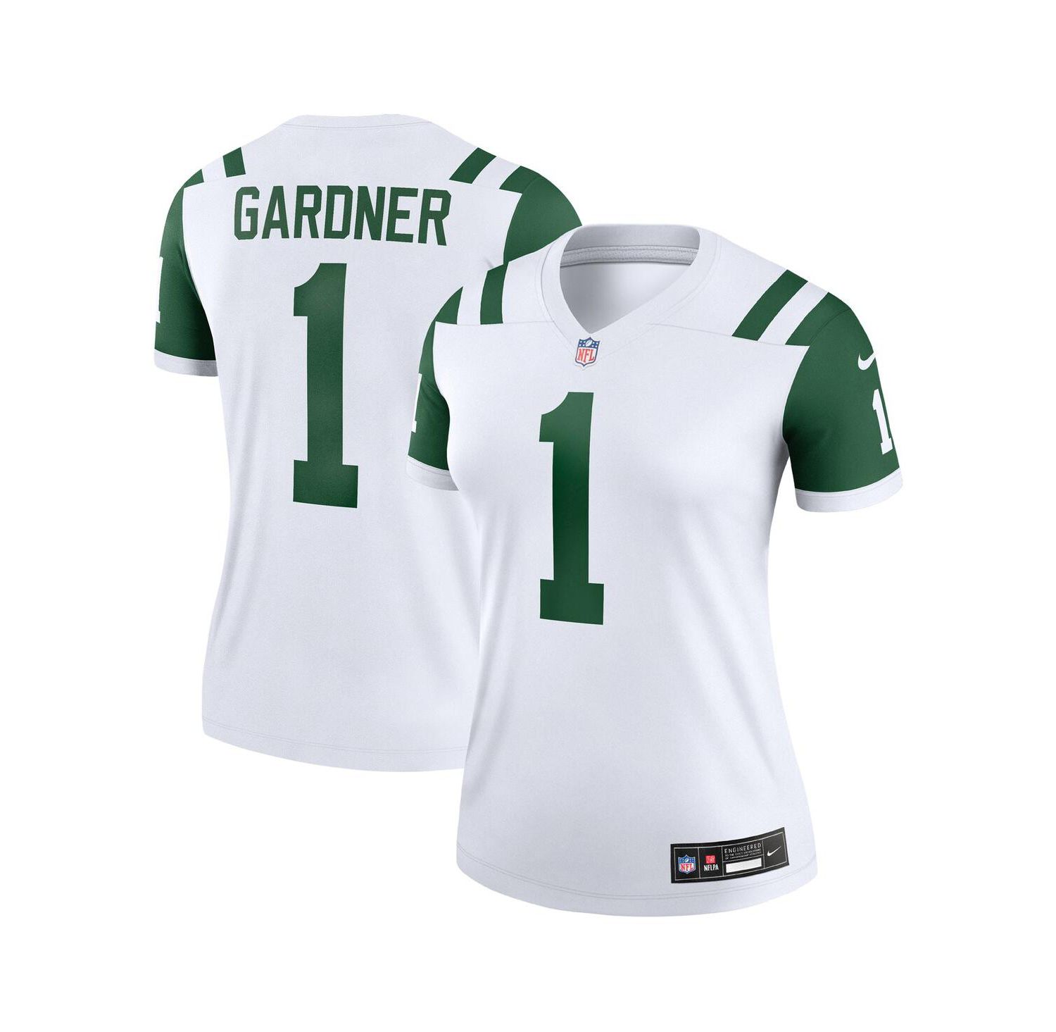 Women's Ahmad Sauce Gardner Classic Alternate White New York Jets Alternate Legend Player Performance Top