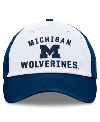 Men's&nbsp;White/Navy Michigan Wolverines Heritage Weston Adjustable Hat