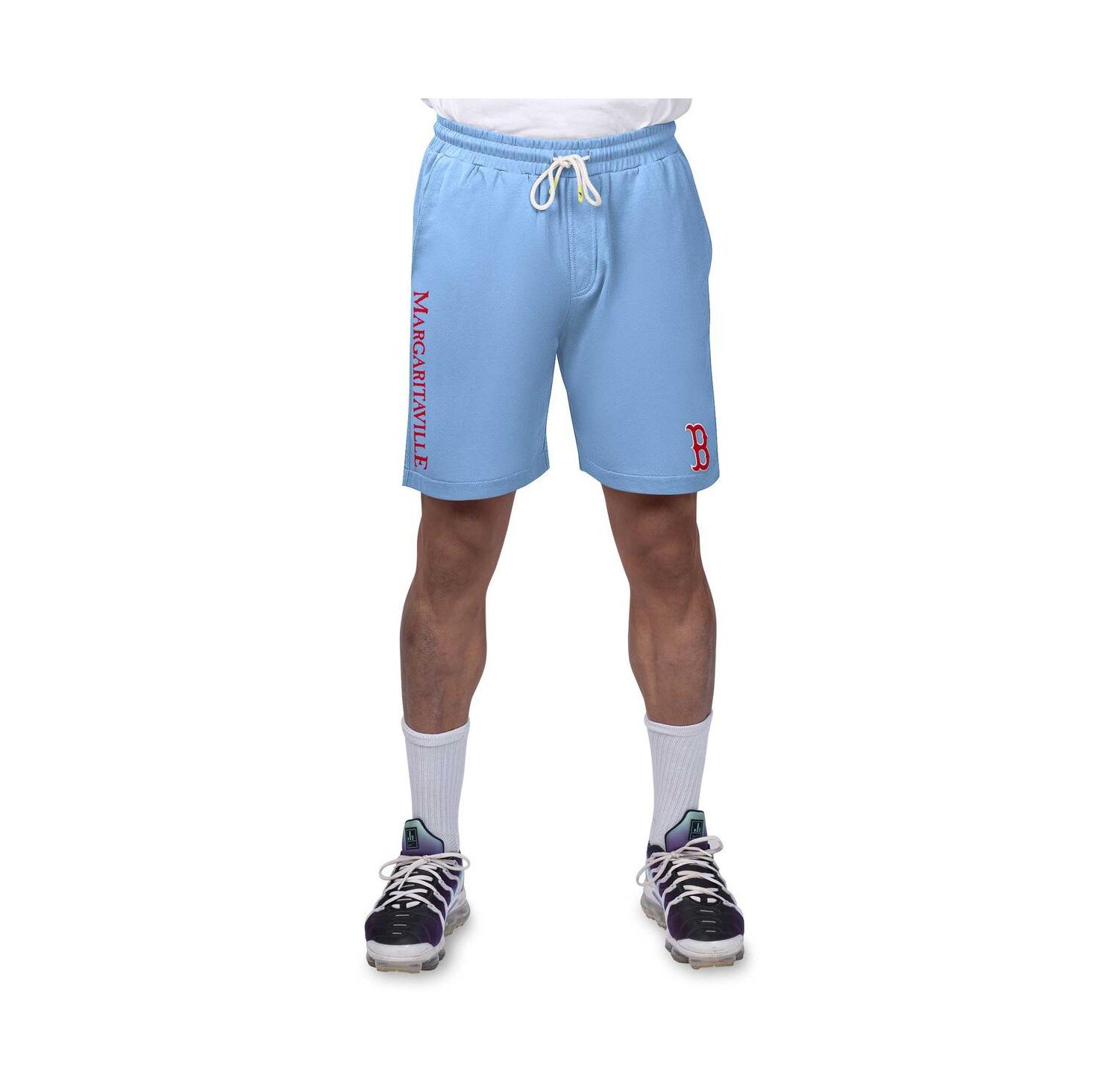 Men's Light Blue Boston Red Sox Peached French Terry Shorts