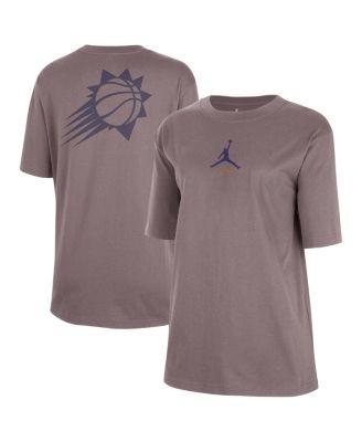 Jordan - Women's Charcoal Phoenix Suns Courtside Statement Edition Boyfriend T-Shirt