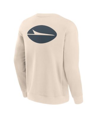 Men's Cream New York Jets Elements Future Ground Lettering Pullover Sweatshirt