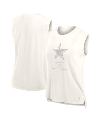 Fanatics - Women's Cream Dallas Cowboys Studio Embrace Tank Top