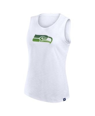 Women's White Seattle Seahawks Slub Tank Top