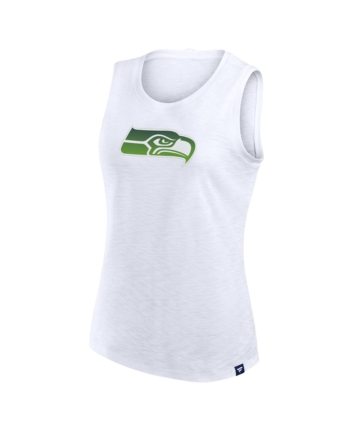Fanatics Women's White Seattle Seahawks Slub Tank Top In White