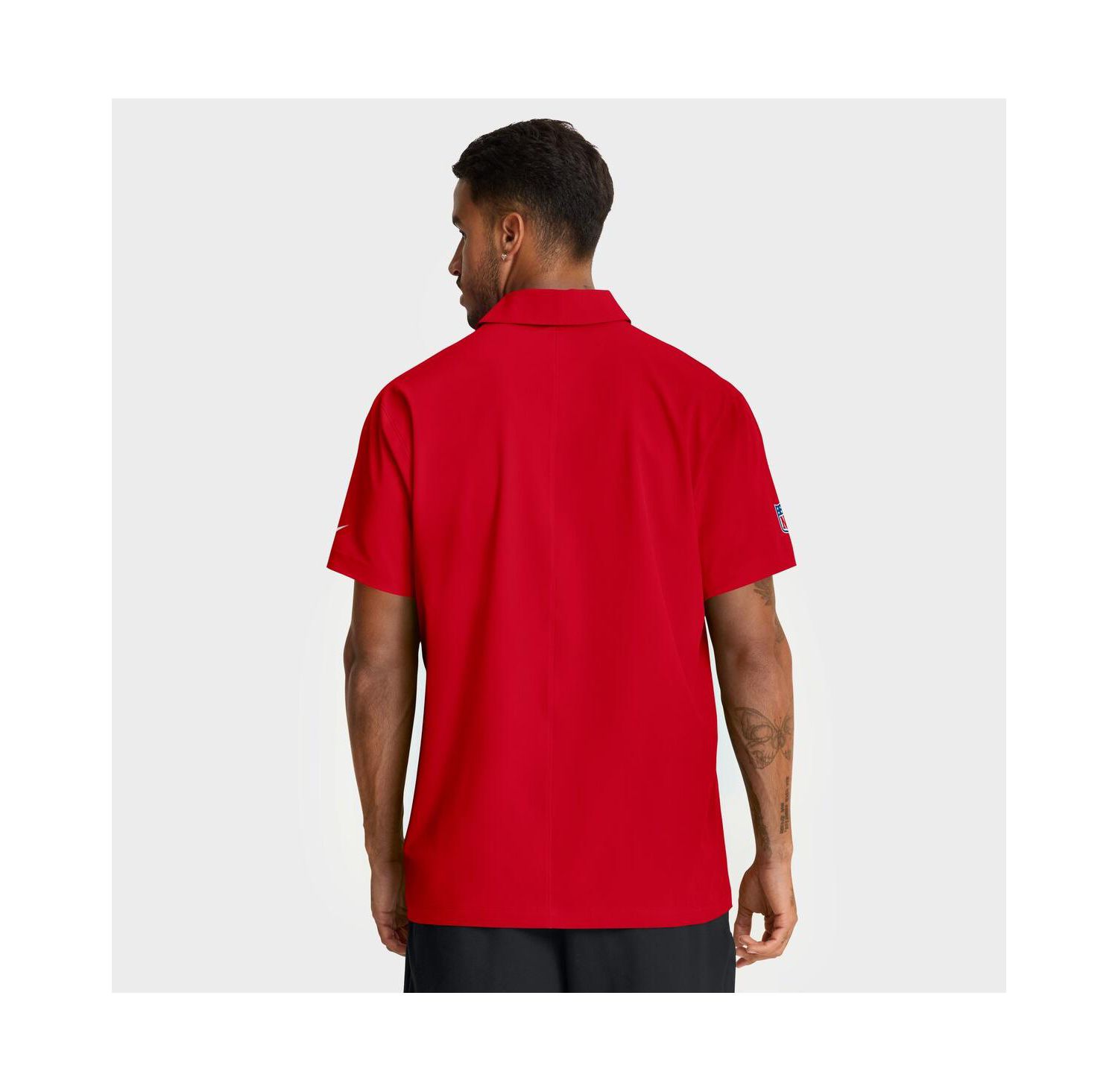 Men's Red Kansas City Chiefs Sideline City Pride Woven Performance Polo Shirt