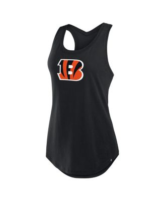 Women's Black Cincinnati Bengals Iron Fan Tank Top