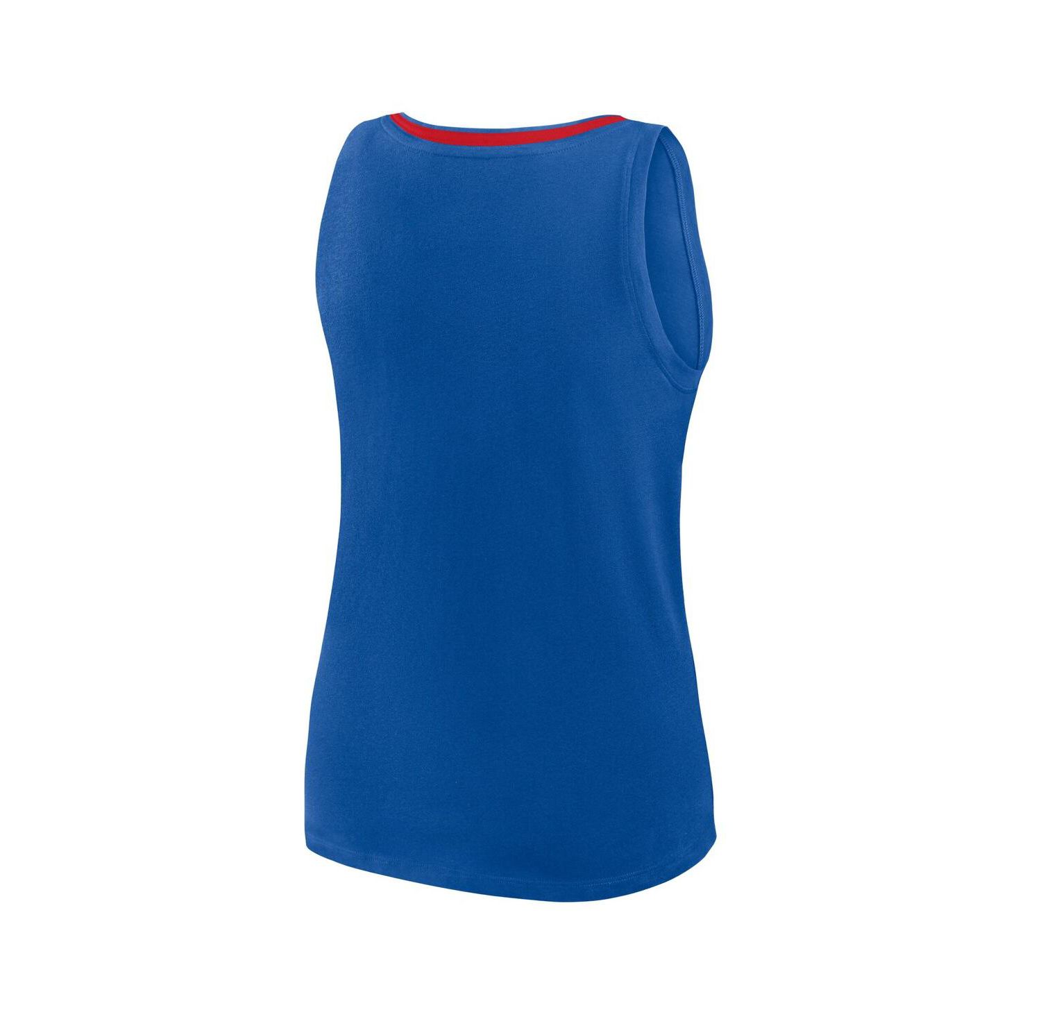 Women's Blue New York Rangers Stellar Win V-Neck Tank Top
