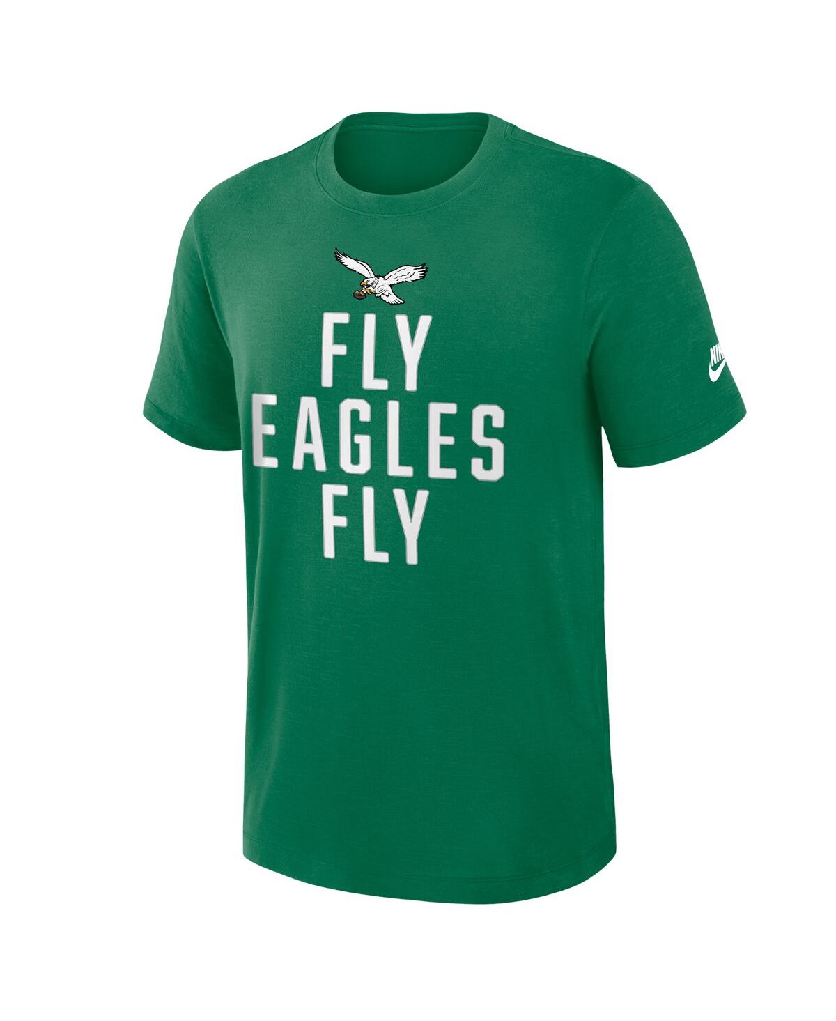 Nike Kelly Green Philadelphia Eagles Direct Handoff Rewind Slub Performance T-shirt In Green