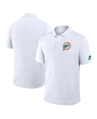 Nike - Men's White Miami Dolphins Rewind Victory Performance Polo Shirt