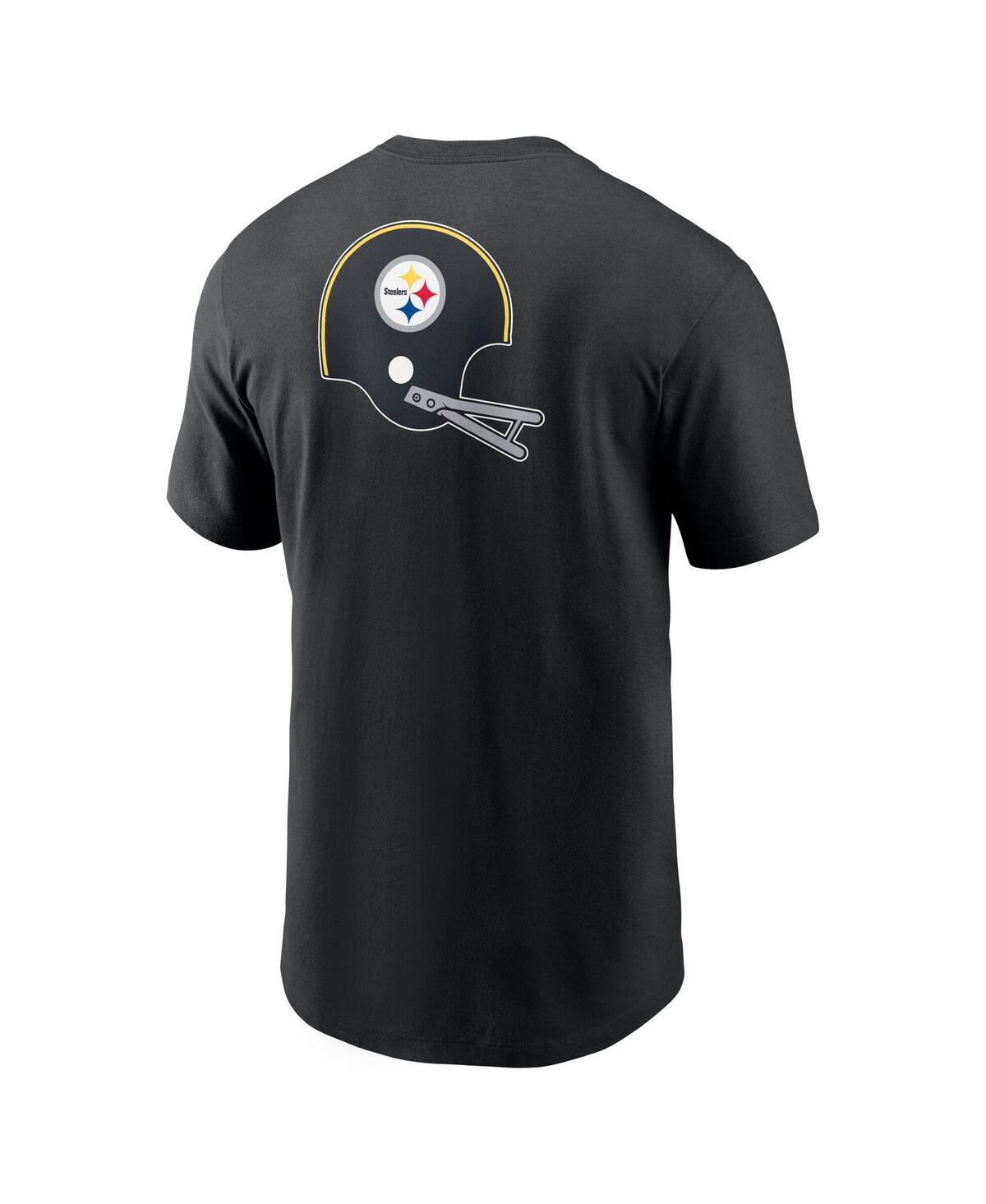 Nike Black Pittsburgh Steelers Rewind Front And Back Hit Essential T-shirt In Black