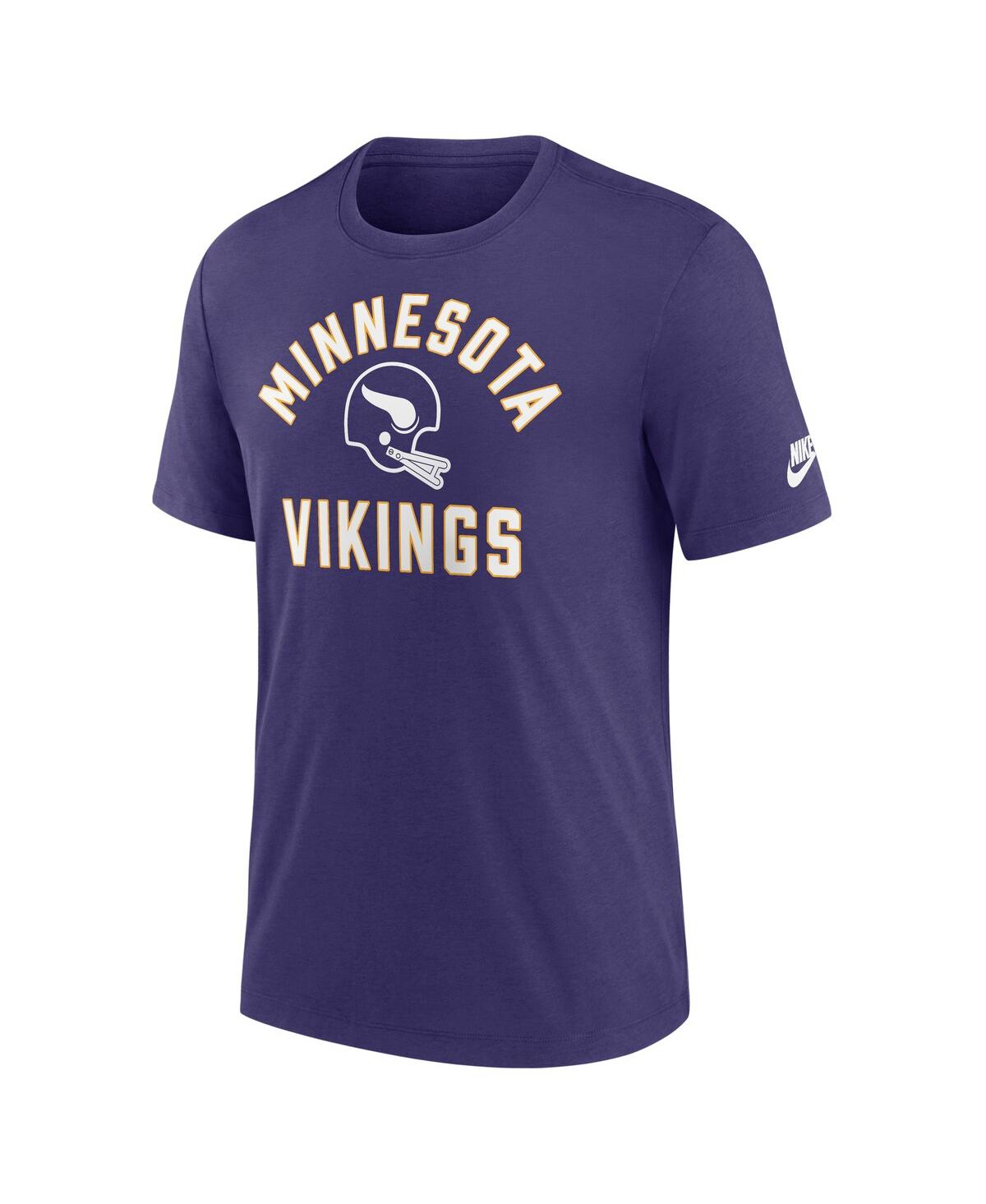 Nike Purple Minnesota Vikings Favorable Timeline Tri-blend T-shirt In Purple