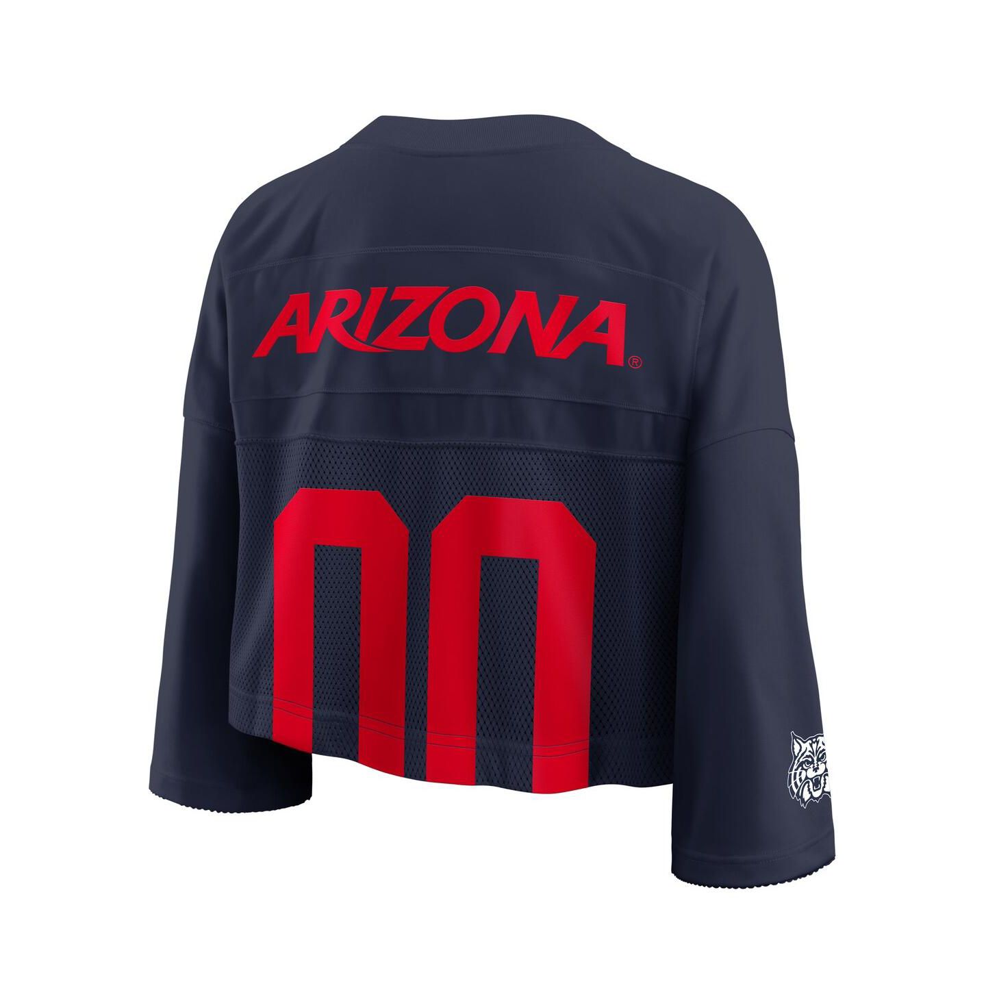 Женское джерси Nike Women's Navy Arizona Wildcats Cropped Mesh Fashion Jersey — фото 3