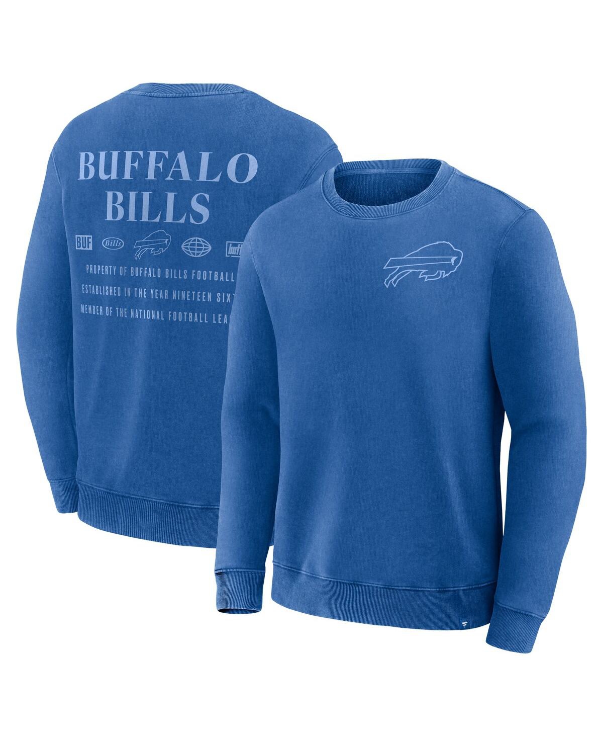 Men's Royal Buffalo Bills Deep Route Pullover Sweatshirt - Royal