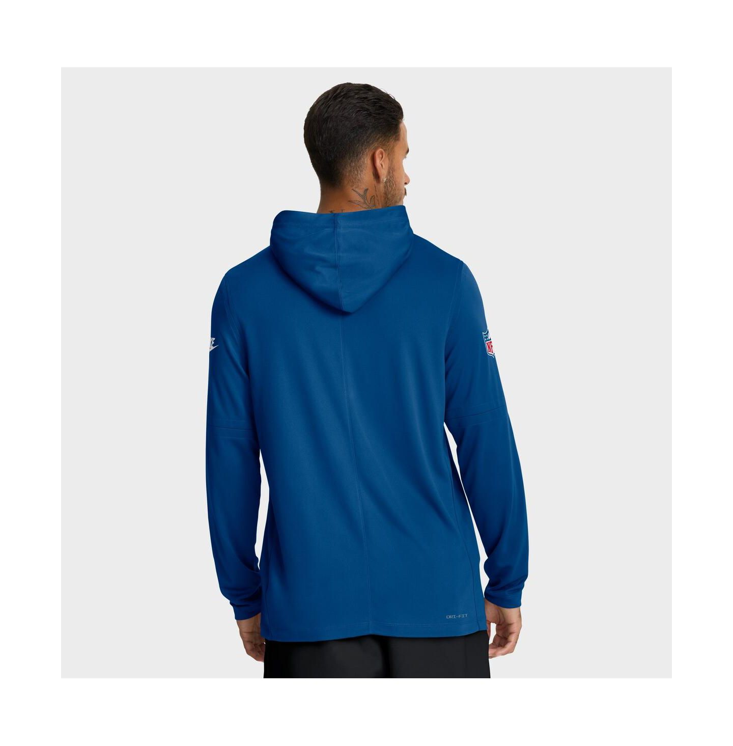 Мужские худи Nike Royal Indianapolis Colts Alt Pack Pass Accuracy Performance Long Sleeve T-Shirt — фото 2