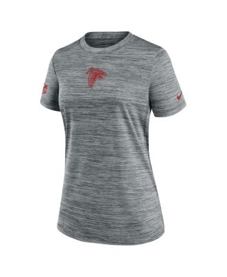 Women's Gray Atlanta Falcons Sideline Velocity Performance T-Shirt