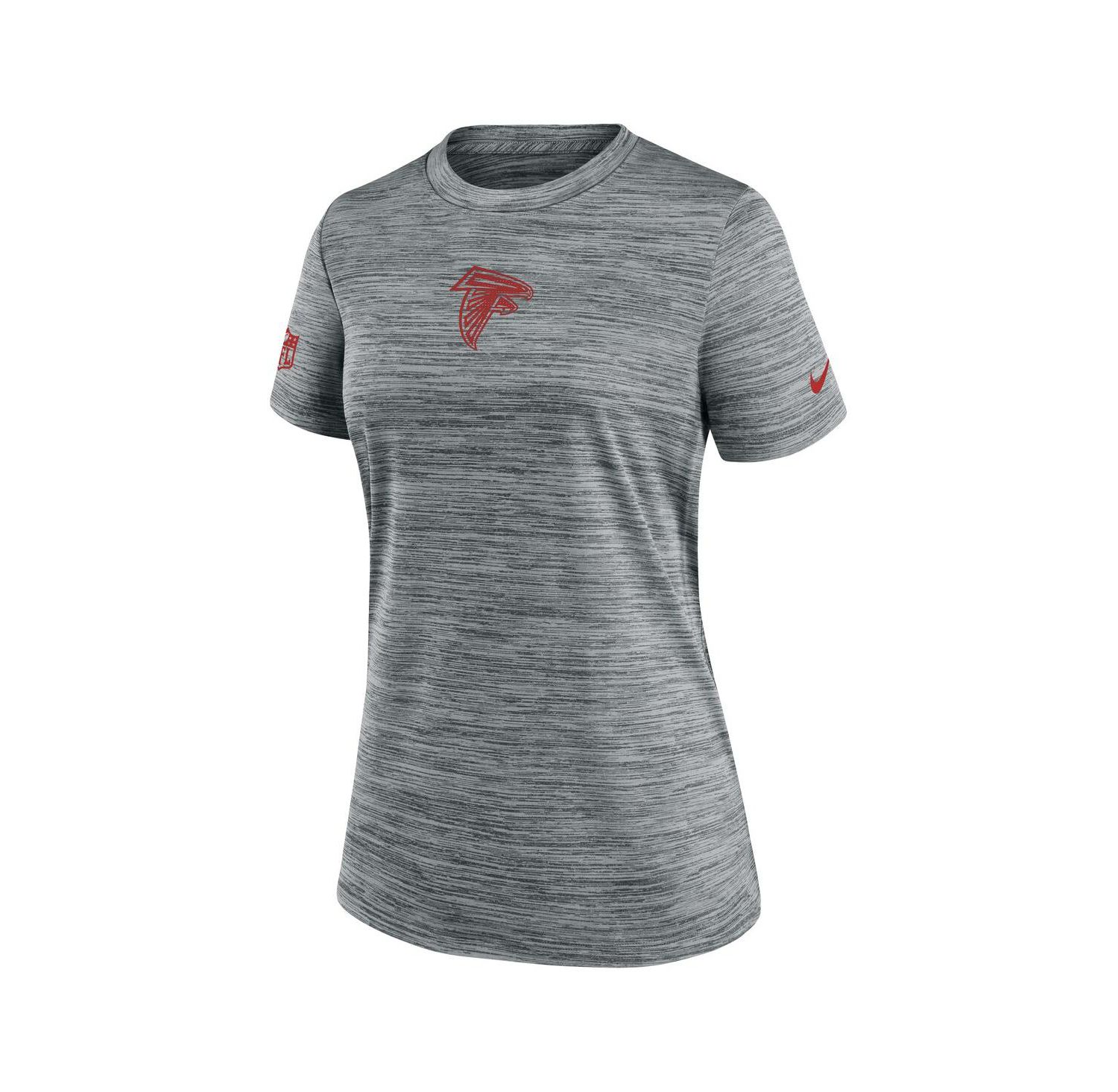 Women's Gray Atlanta Falcons Sideline Velocity Performance T-Shirt