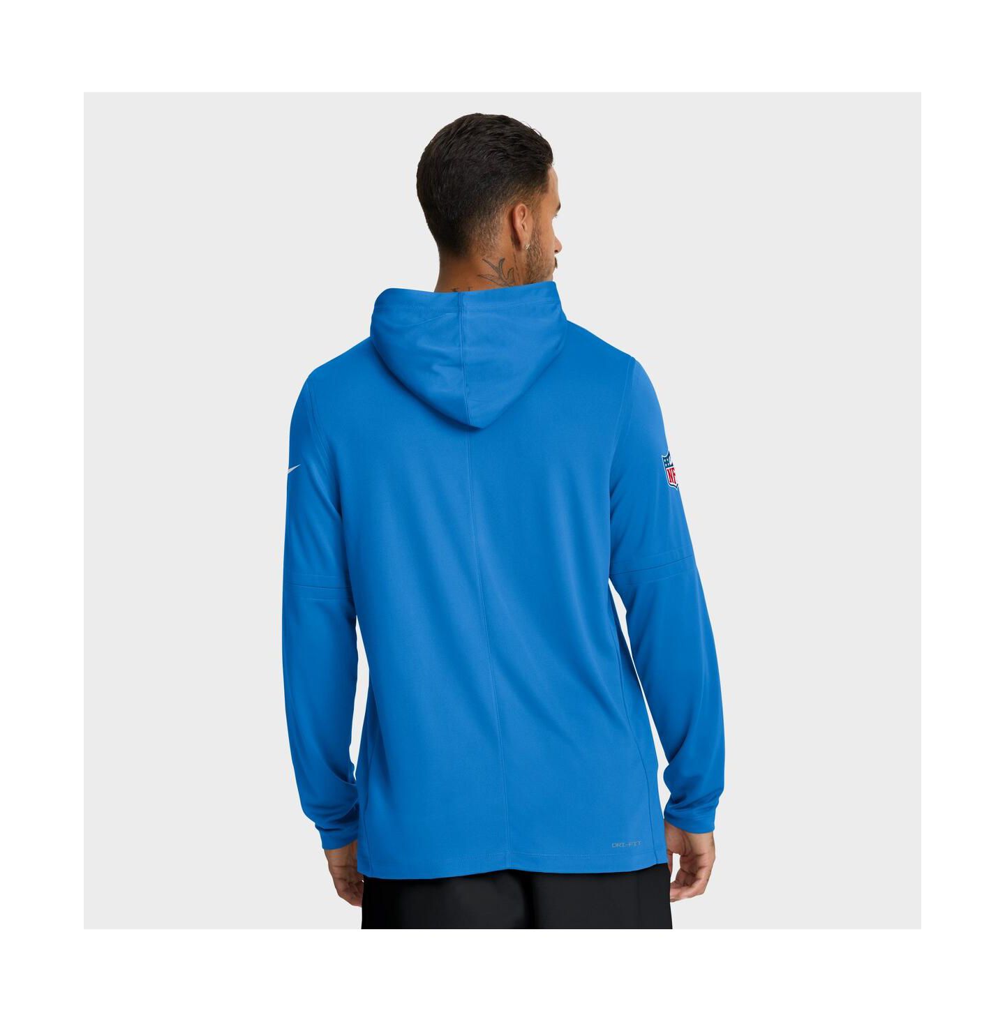 Мужское худи Nike Powder Blue Los Angeles Chargers Sideline Pure Fury Performance Long Sleeve T-Shirt — фото 2