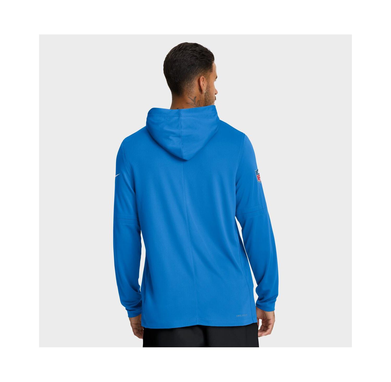 Men's Powder Blue Los Angeles Chargers Sideline Pure Fury Performance Long Sleeve Hoodie T-Shirt