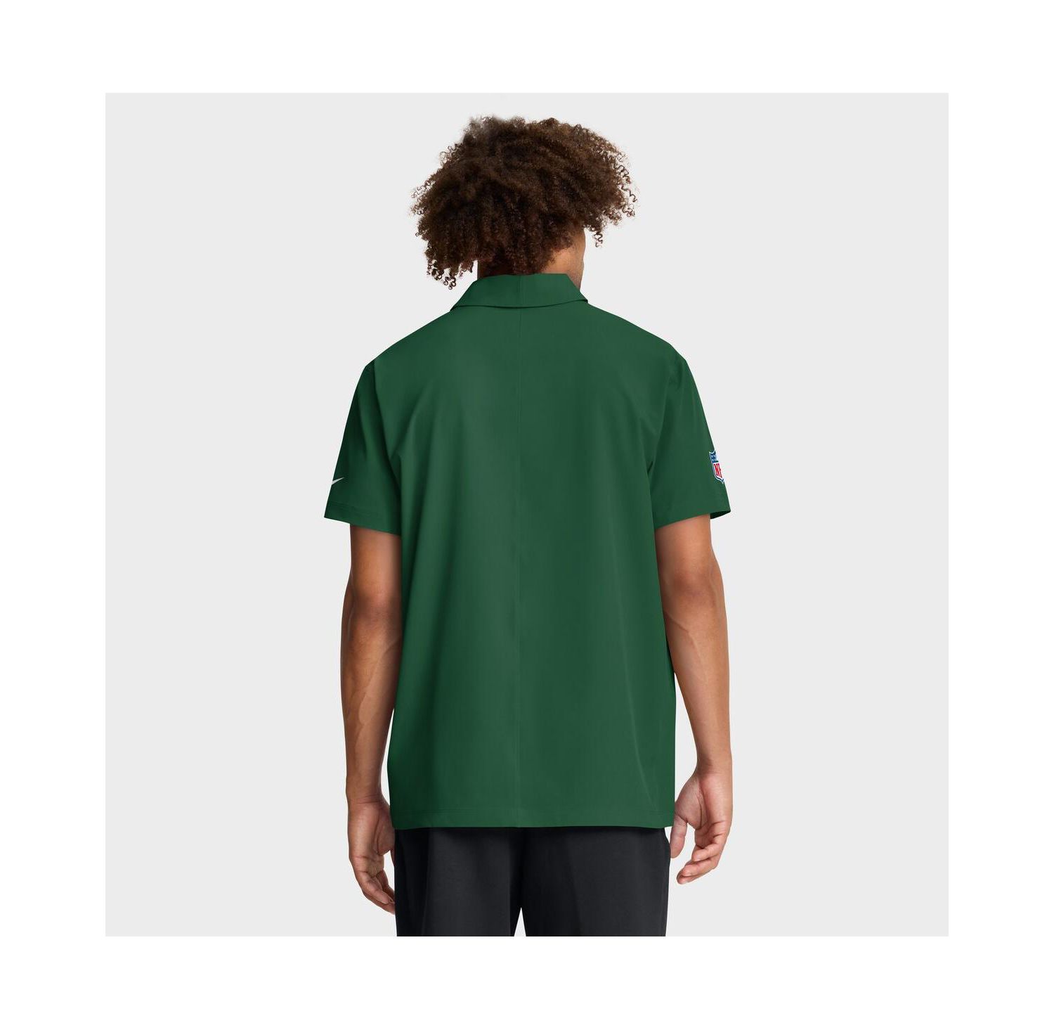 Men's Green New York Jets Sideline City Pride Woven Performance Polo Shirt