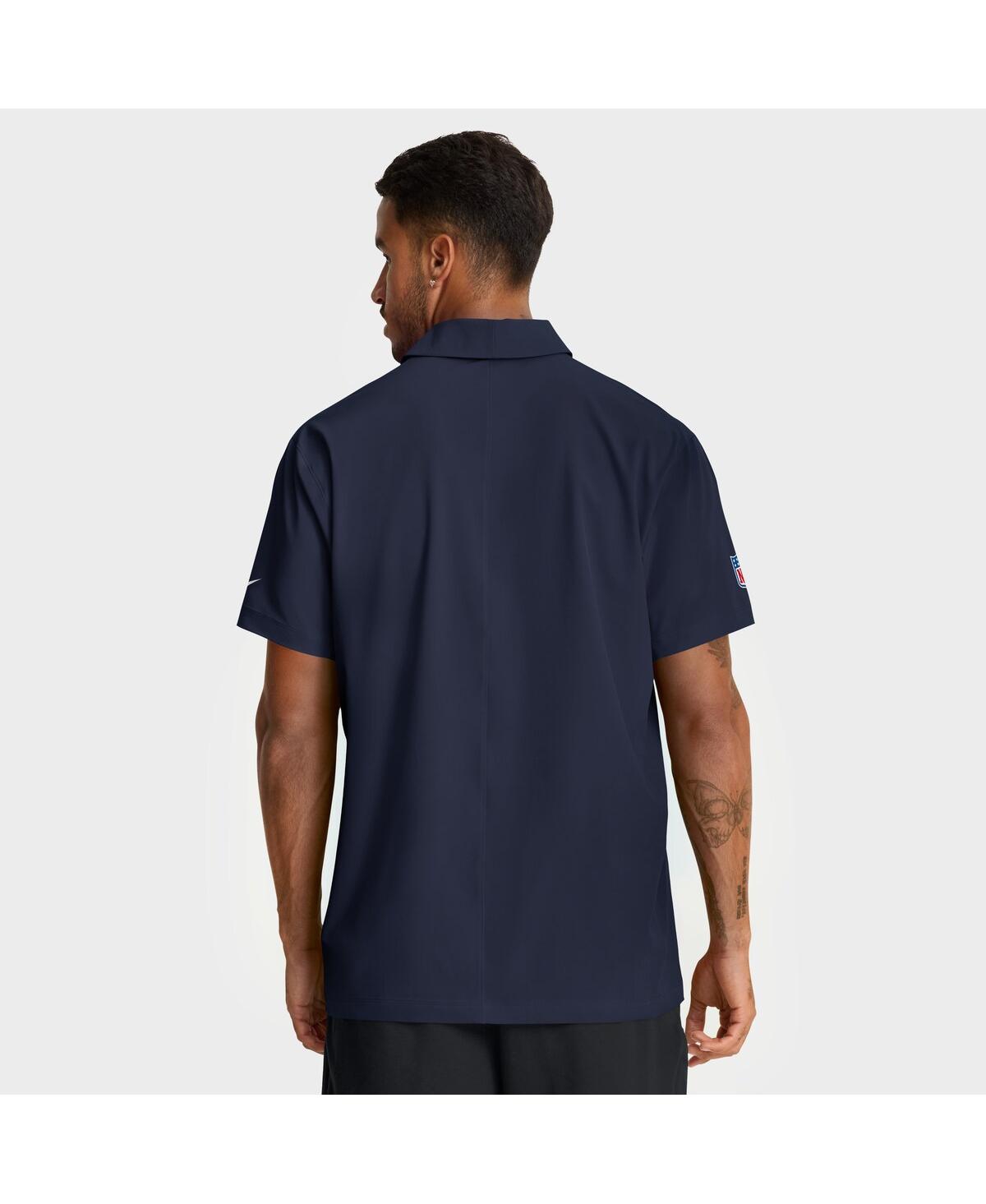 Nike Navy Denver Broncos Sideline City Pride Woven Performance Polo In Blue