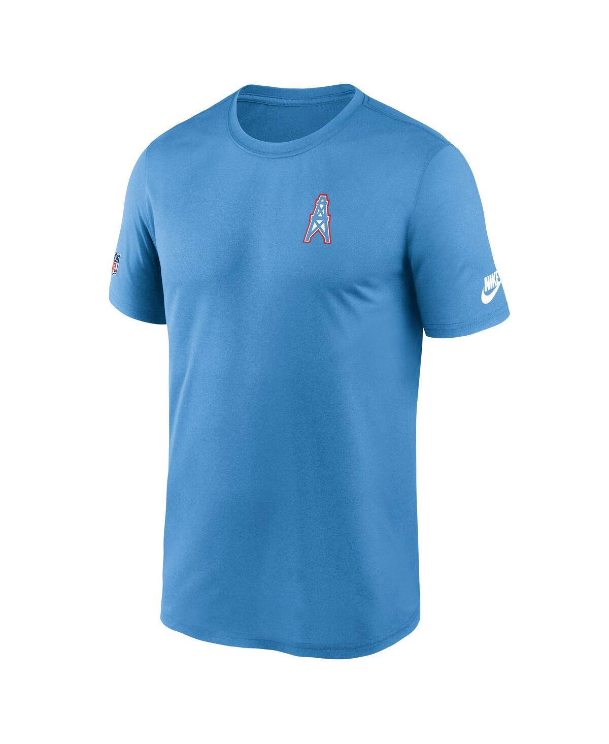 Nike Light Blue Tennessee Titans Sideline Alt Pack Small Logo Legend Performance T-shirt In Blue