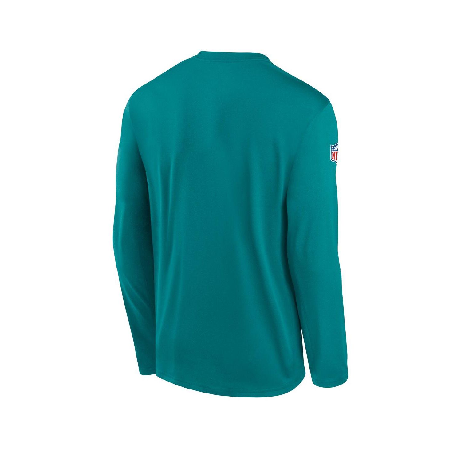 Men's Aqua Miami Dolphins Legend Small Logo Performance Long Sleeve T-Shirt