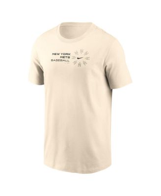 Men's Natural New York Mets Pinwheel Lockup T-Shirt