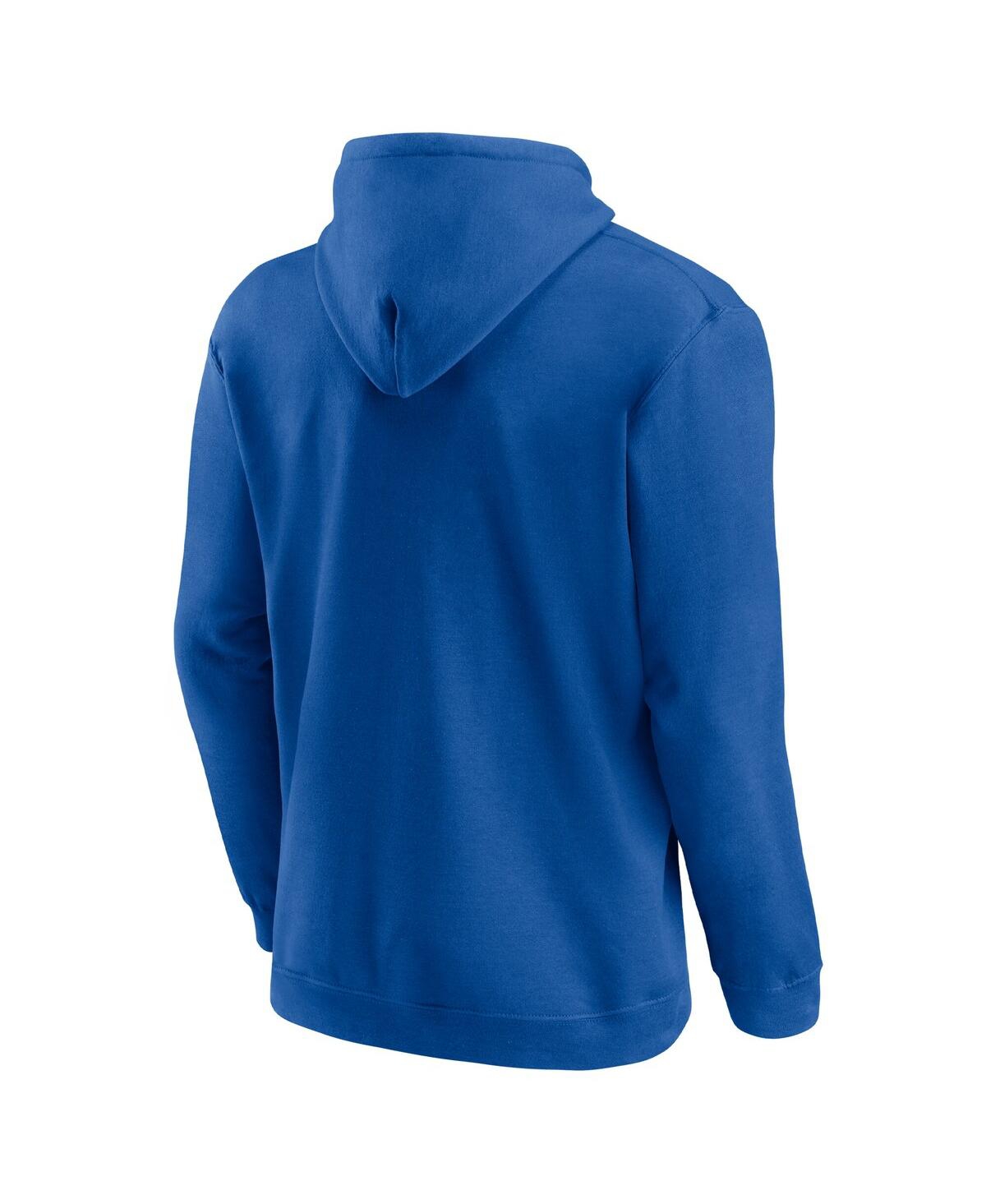 Fanatics Men's Blue Toronto Maple Leaf's 2025 Stanley Cup Playoffs Breakout Fleece Pullover Hoodie In Blue
