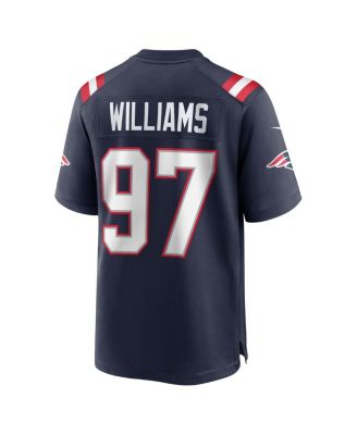 Men's Milton Williams Navy New England Patriots Game Player Jersey